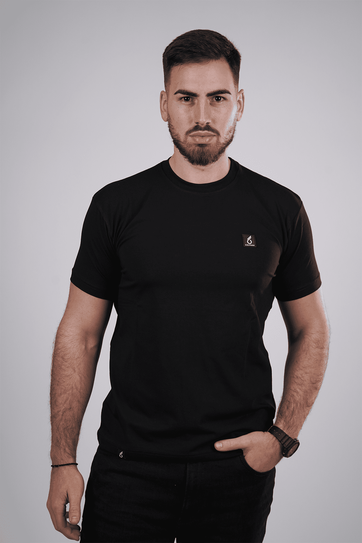 culture crna muska majica 1