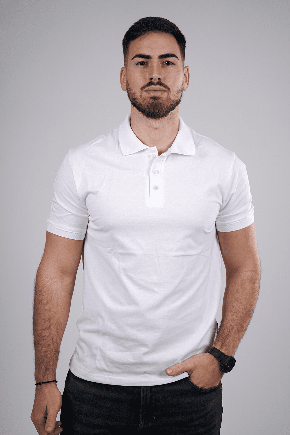 bela muska polo majica 1