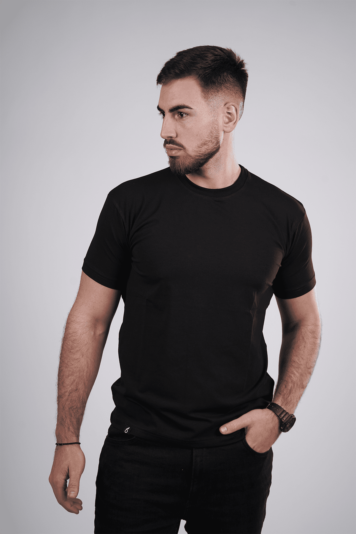 classic crna muska majica 3